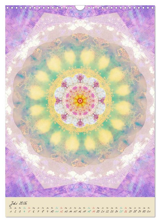 Produktbild: MANDALAS DES LICHTS (Wandkalender 2026 DIN A3 hoch), CALVENDO Monatskalender