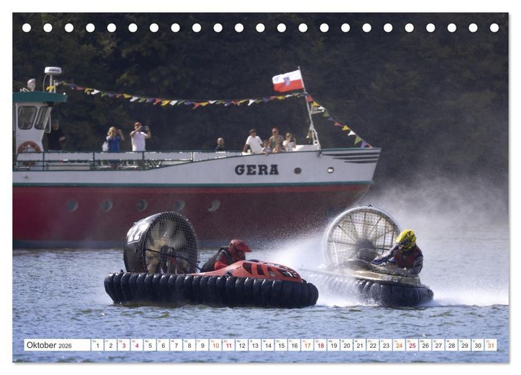 Produktbild: Hovercraft Formel 1 Weltmeisterschaft (Tischkalender 2026 DIN A5 quer), CALVENDO Monatskalender