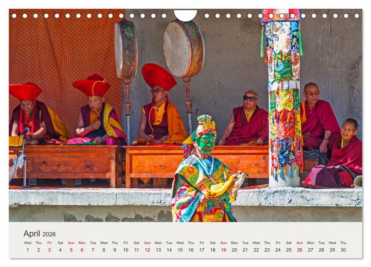 Produktbild: Buddhist Impressions of Ladakh (Wall Calendar 2026 DIN A4 landscape), CALVENDO 12 Month Wall Calendar