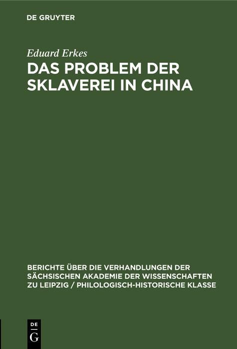 Produktbild: Das Problem der Sklaverei in China