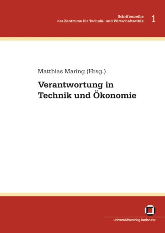 Produktbild: Verantwortung in Technik und &Ouml;konomie