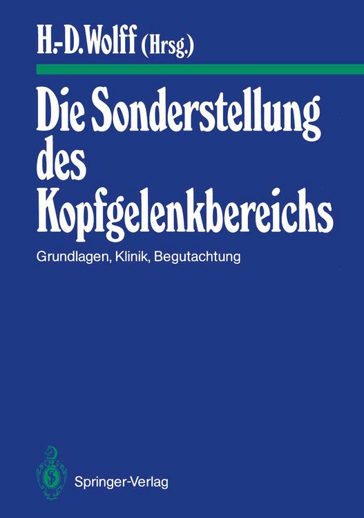 Produktbild: Die Sonderstellung des Kopfgelenkbereichs