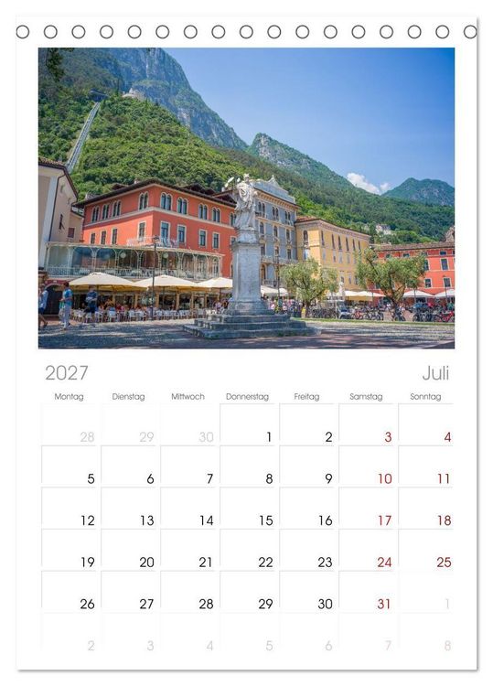 Produktbild: Tischplaner 2027 - Riva del Garda - Am Gardasee ganz im Norden (A5 Tischkalender zum Aufstellen) CALVENDO
