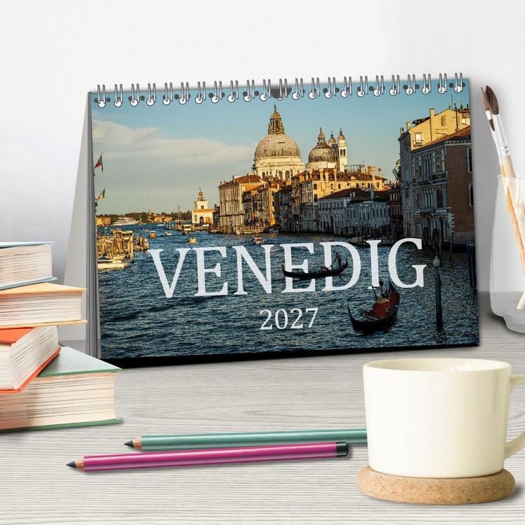 Produktbild: Venedig. Ein Jahr in der Lagunenstadt (Tischkalender 2027 DIN A5 quer), CALVENDO Monatskalender