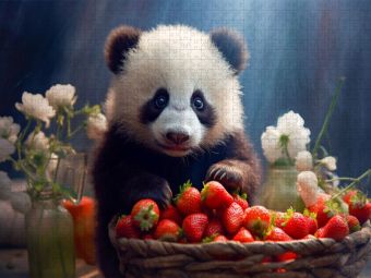 Produktbild: CALVENDO Puzzle ... und die Erdbeeren | 1000 Teile Lege-Gr&ouml;&szlig;e 64x48cm Foto-Puzzle f&uuml;r gl&uuml;ckliche Stunden
