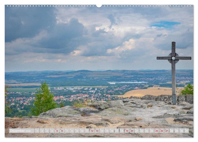 Produktbild: Naturpark Zittauer Gebirge (hochwertiger Premium Wandkalender 2026 DIN A2 quer), Kunstdruck in Hochglanz
