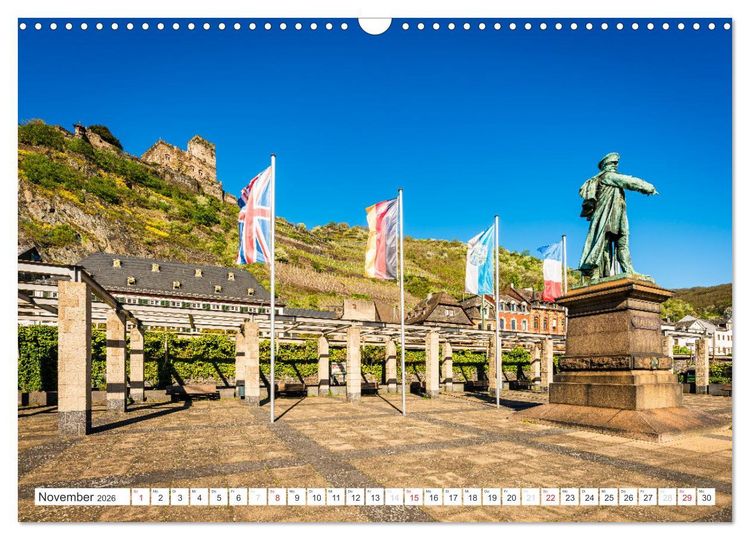 Produktbild: Kaub - Romantische Stadt am Rhein (Wandkalender 2026 DIN A3 quer), CALVENDO Monatskalender