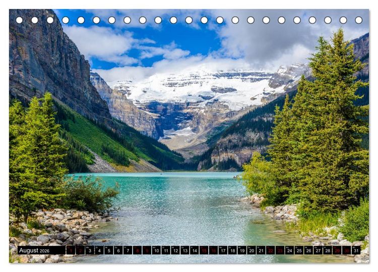 Produktbild: Kanadas Rocky Mountains (Tischkalender 2026 DIN A5 quer), CALVENDO Monatskalender