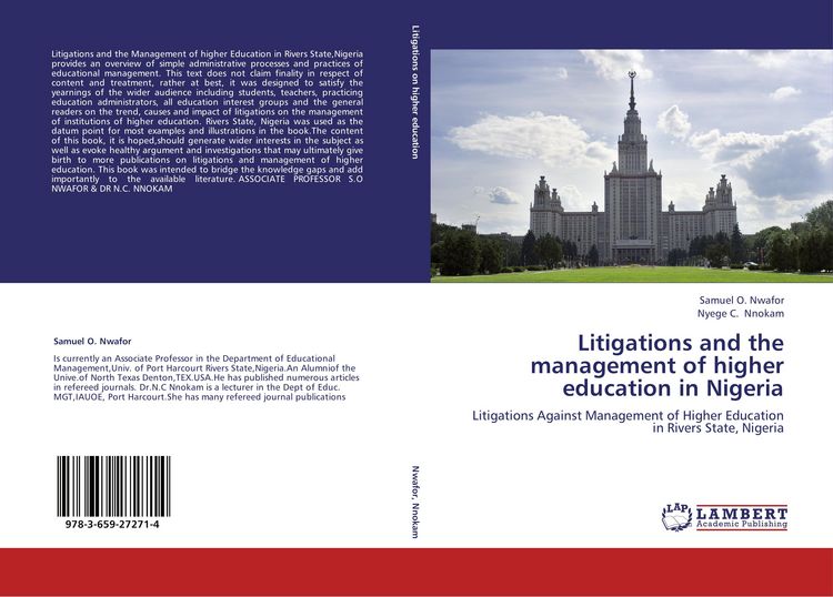 Produktbild: Litigations and the management of higher education in Nigeria