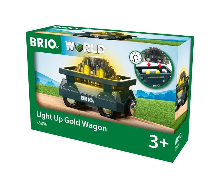 Produktbild: BRIO World - Goldwaggon mit Licht