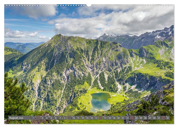 Produktbild: Wanderziele rund um Oberstdorf (hochwertiger Premium Wandkalender 2026 DIN A2 quer), Kunstdruck in Hochglanz