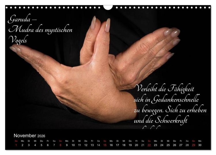Produktbild: Mudras / 2026 (Wandkalender 2026 DIN A3 quer), CALVENDO Monatskalender