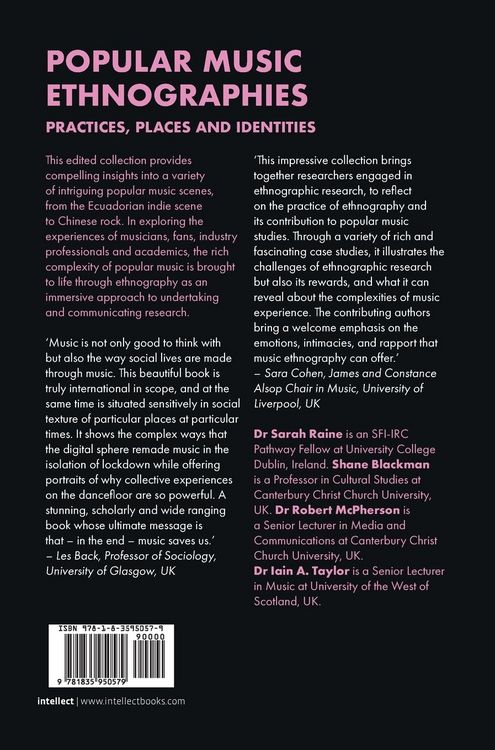 Produktbild: Popular Music Ethnographies