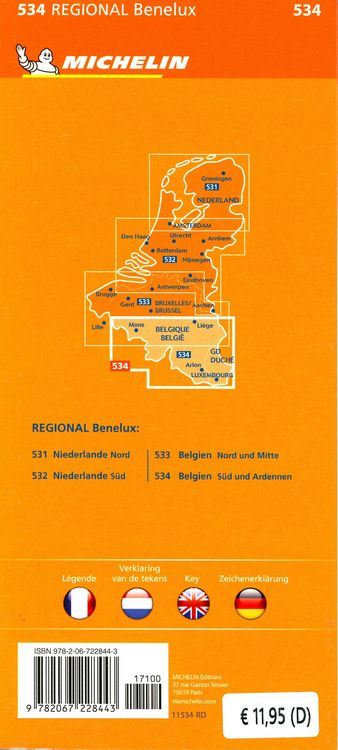 Produktbild: Michelin Belgien Süd