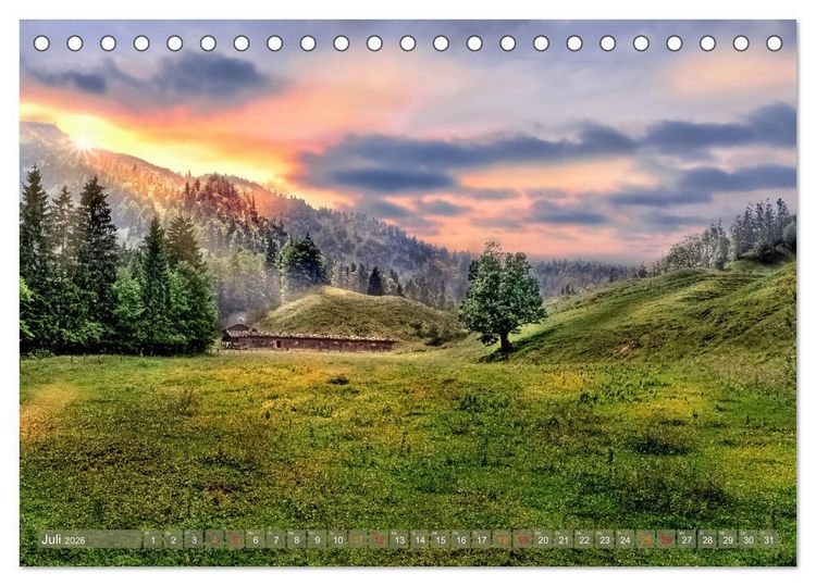Produktbild: Idyllische Landschaften am Tegernsee (Tischkalender 2026 DIN A5 quer), CALVENDO Monatskalender