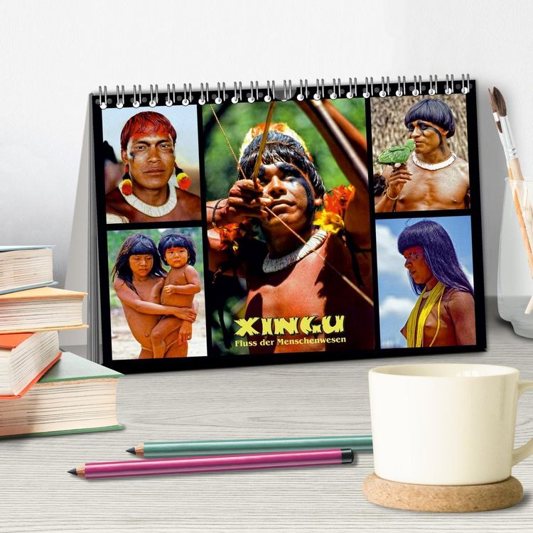 Produktbild: XINGU - Fluss der Menschenwesen (Tischkalender 2026 DIN A5 quer), CALVENDO Monatskalender