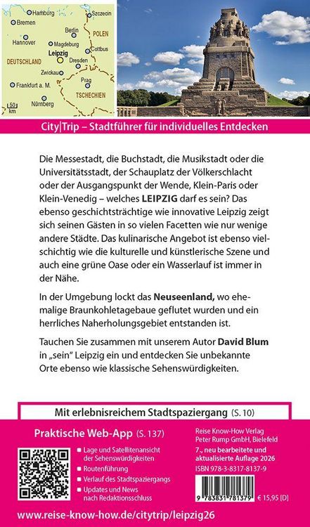 Produktbild: Reise Know-How CityTrip Leipzig