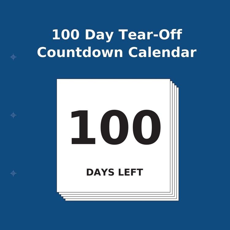 Produktbild: 100 Day Tear-Off Countdown Calendar