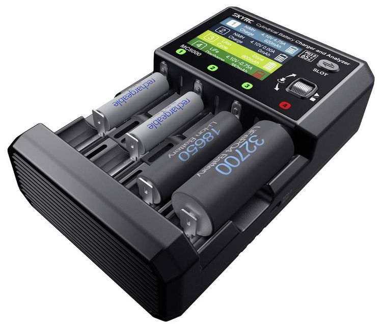 Produktbild: SKYRC MC5000 Ladeger&auml;t LiIon, Li-ion HV, LiFe, NiMH, NiCd, eneloop, NiZn, RAM, LTO, Na-ion Mignon (AA), Micro (AAA), Mini (AAAA)