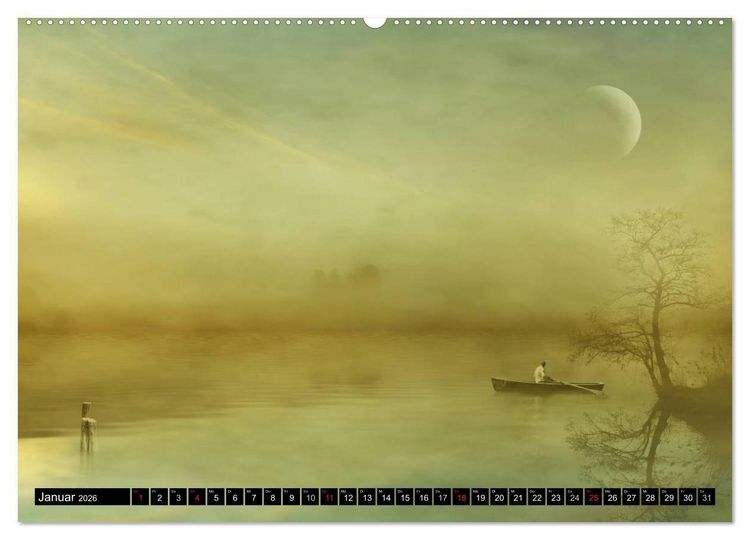 Produktbild: Traumwelten (Wandkalender 2026 DIN A2 quer), CALVENDO Monatskalender
