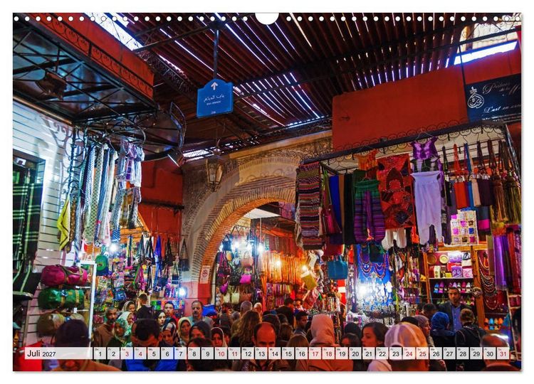 Produktbild: Marrakesch - Perle des S&uuml;dens (Wandkalender 2027 DIN A3 quer), CALVENDO Monatskalender