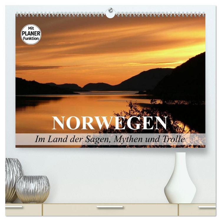Produktbild: Norwegen. Im Land der Sagen, Mythen und Trolle (hochwertiger Premium Wandkalender 2026 DIN A2 quer), Kunstdruck in Hochglanz