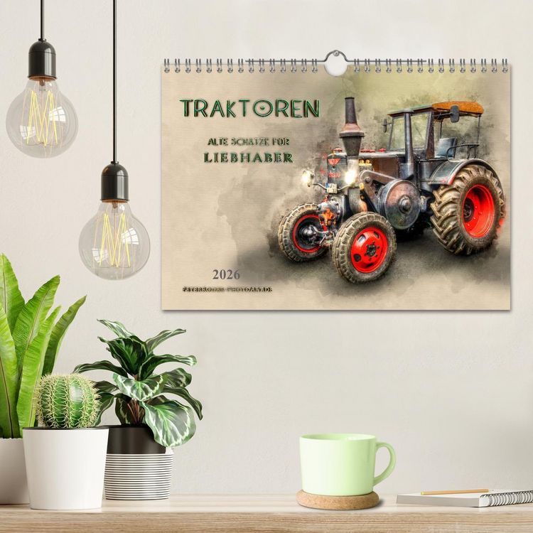 Produktbild: Traktoren - alte Sch&auml;tze f&uuml;r Liebhaber (Wandkalender 2026 DIN A4 quer), CALVENDO Monatskalender