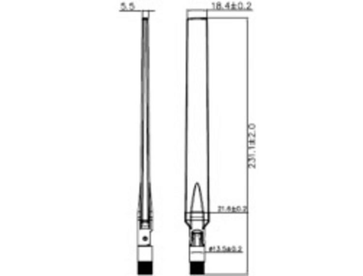 Produktbild: Delock 88913 88913 WLAN Stab-Antenne 7 dB 2.4GHz, 5GHz