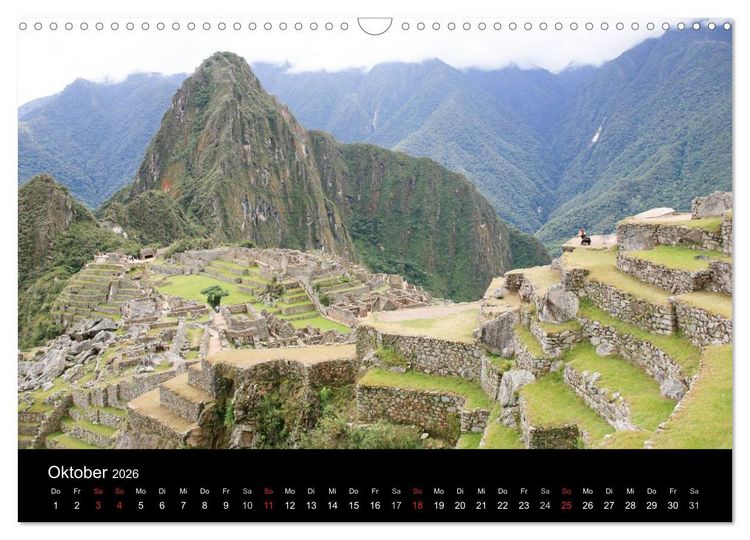 Produktbild: Machu Picchu - Peru (Wandkalender 2026 DIN A3 quer), CALVENDO Monatskalender