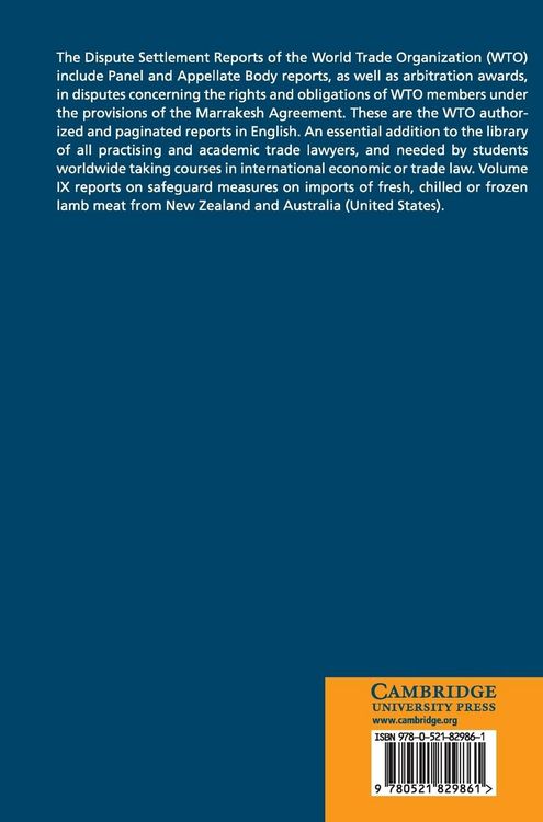Produktbild: Dispute Settlement Reports 2001