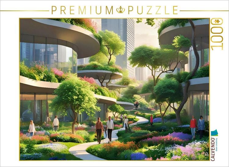 Produktbild: CALVENDO Puzzle St&auml;dtisches buntes Treiben | 1000 Teile Lege-Gr&ouml;&szlig;e 64x48cm Foto-Puzzle f&uuml;r gl&uuml;ckliche Stunden