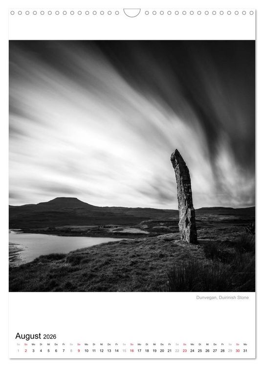 Produktbild: Isle of Skye - Langzeitbelichtungen in Schwarzwei&szlig; (Wandkalender 2026 DIN A3 hoch), CALVENDO Monatskalender
