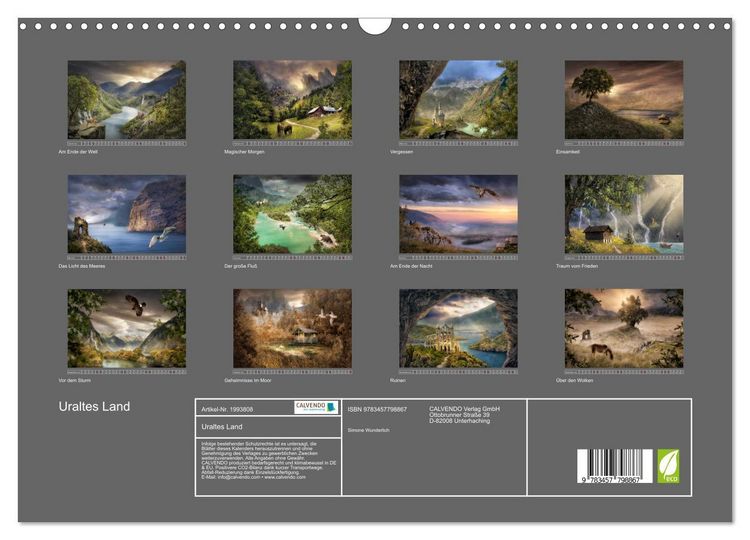 Produktbild: Uraltes Land (Wandkalender 2026 DIN A3 quer), CALVENDO Monatskalender