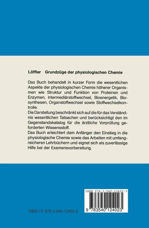 Produktbild: Grundz&uuml;ge der physiologischen Chemie
