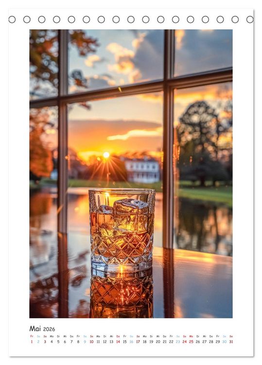 Produktbild: Whisky-Momente (Tischkalender 2026 DIN A5 hoch), CALVENDO Monatskalender
