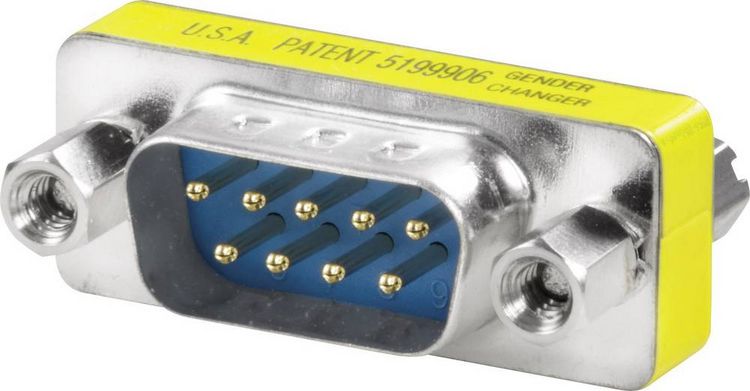 Produktbild: FrontCom&reg; Gender-Changer D-Sub 9 polig, Buchse/ Stecker IE-FCI-D9-FM Weidm&uuml;ller Inhalt: 1 St.