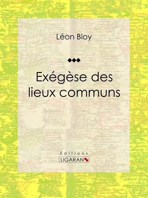 Produktbild: Ex&eacute;g&egrave;se des lieux communs