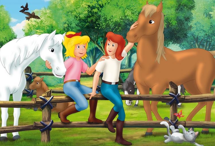 Produktbild: Puzzle Box Schmidt Spiele Bibi & Tina Puzzle-Box im Metallkoffer 2x100, 2x150 Teile