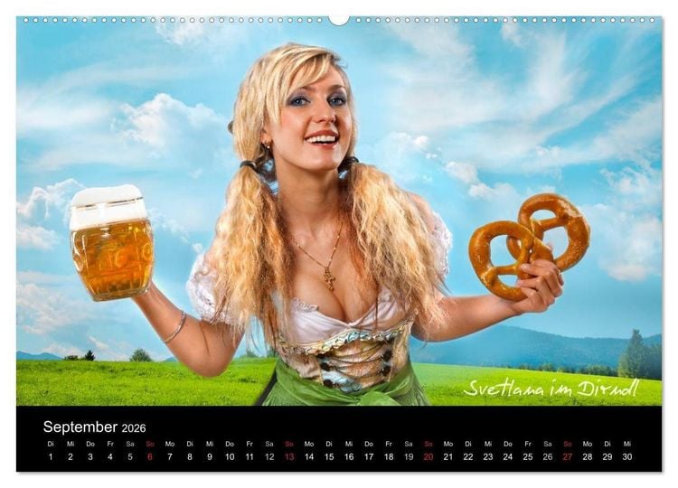 Produktbild: Chiemgau-M&auml;dels (Wandkalender 2026 DIN A2 quer), CALVENDO Monatskalender