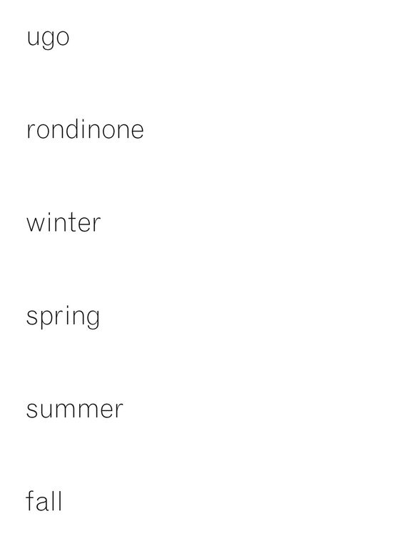 Produktbild: Ugo Rondinone &ndash; winter, spring, summer, fall