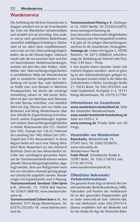 TRESCHER Reiseführer 66-Seen-Wanderung