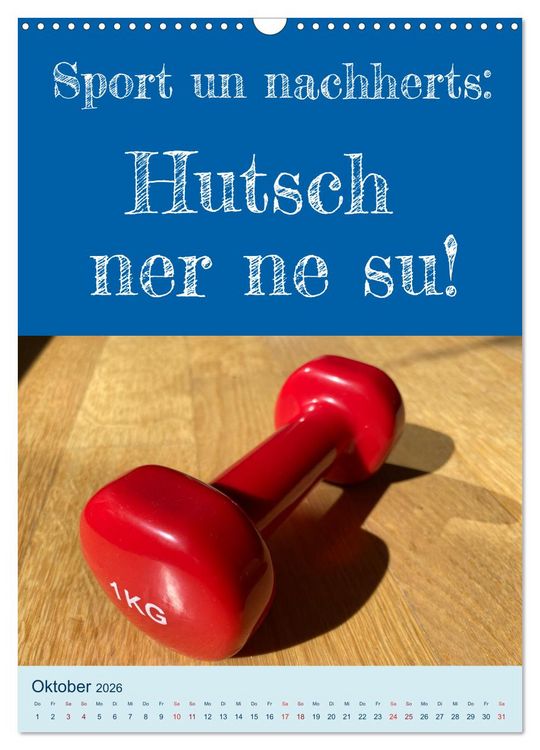 Produktbild: Erzgebirgischer Mundartkalender (Wandkalender 2026 DIN A3 hoch), CALVENDO Monatskalender