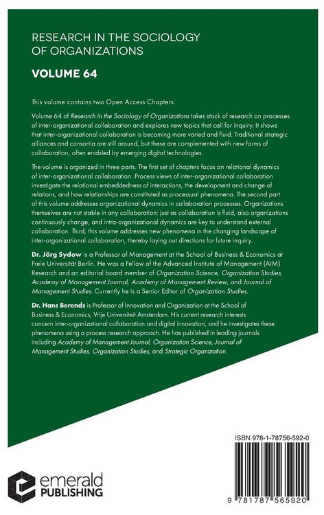 Produktbild: Managing Inter-Organizational Collaborations