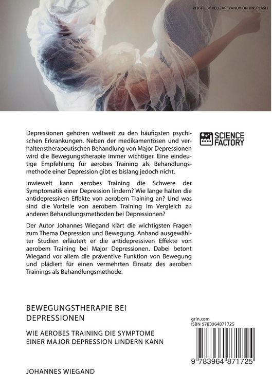 Produktbild: Bewegungstherapie bei Depressionen. Wie aerobes Training die Symptome einer Major Depression lindern kann