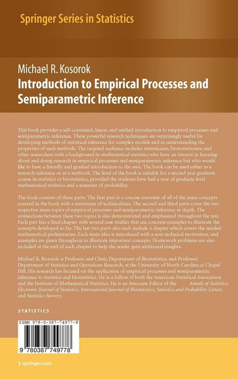 Produktbild: Introduction to Empirical Processes and Semiparametric Inference