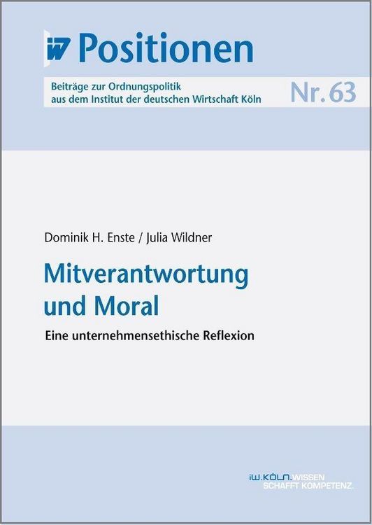 Produktbild: Mitverantwortung und Moral