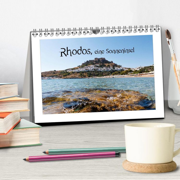 Produktbild: Rhodos, eine Sonneninsel (Tischkalender 2026 DIN A5 quer), CALVENDO Monatskalender