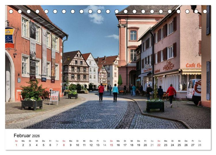 Produktbild: Gengenbach - romantisches Kleinod im Schwarzwald (Tischkalender 2026 DIN A5 quer), CALVENDO Monatskalender