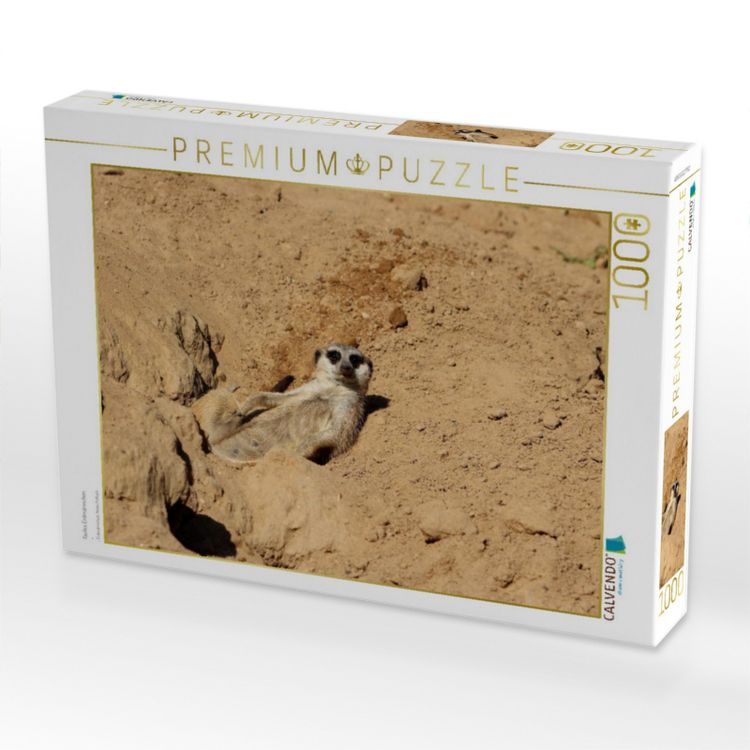 Produktbild: CALVENDO Puzzle Faules Erdm&auml;nnchen | 1000 Teile Lege-Gr&ouml;&szlig;e 64x48cm Foto-Puzzle f&uuml;r gl&uuml;ckliche Stunden