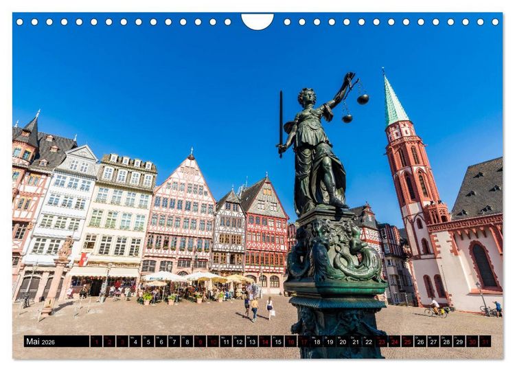 Produktbild: FRANKFURT Impressionen aus Mainhattan (Wandkalender 2026 DIN A4 quer), CALVENDO Monatskalender